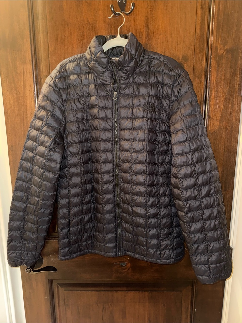 The North Face Black Men's Insulated Thermoball Jacket with Logo Tag